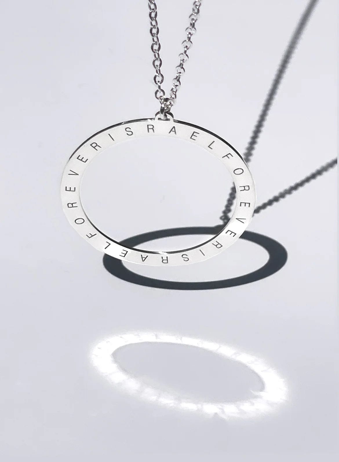 Miriam Merenfeld Jewelry Necklaces Israel Forever Necklace - (Sterling Silver or Gold-Plated)