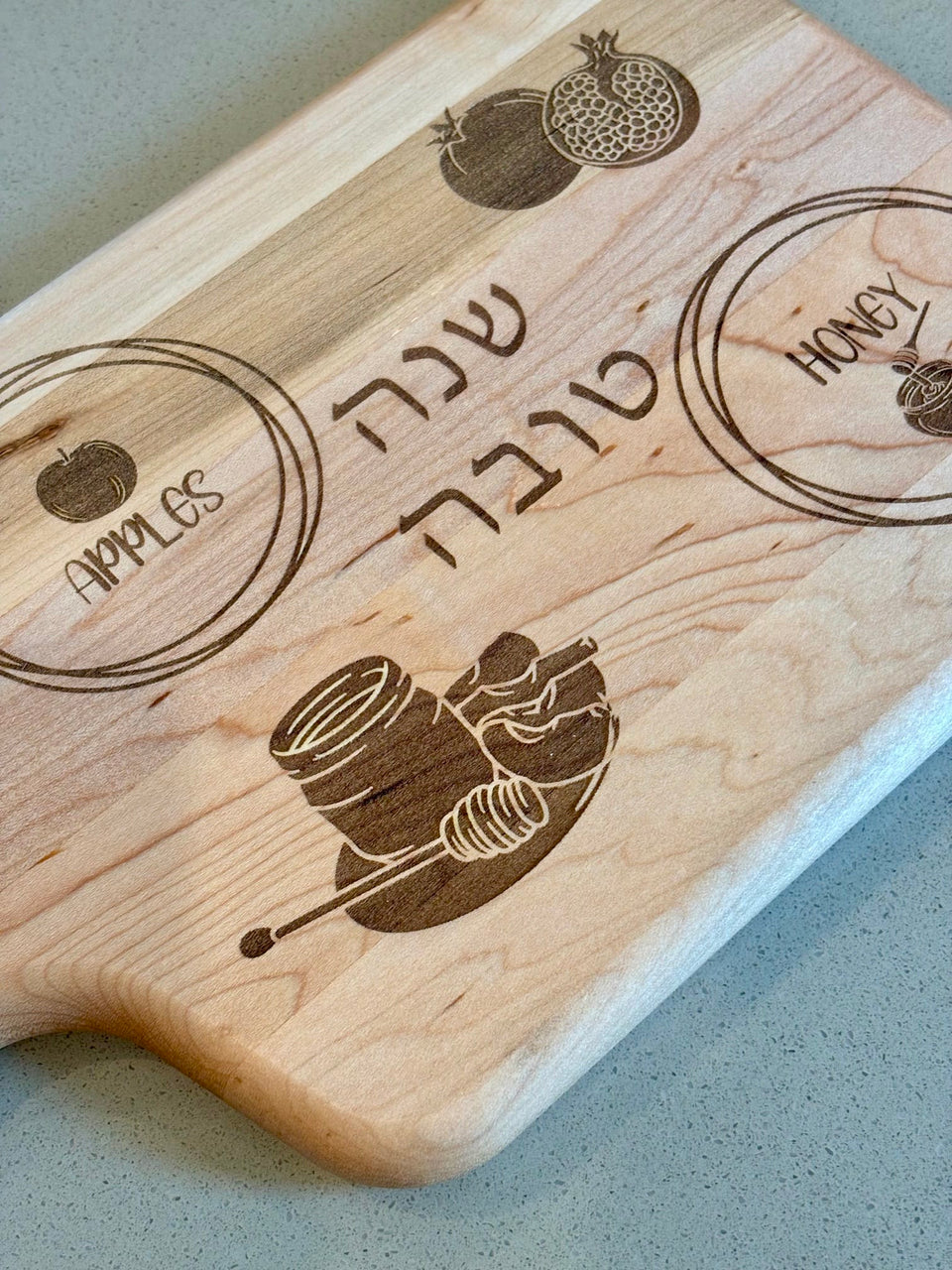 Dear Deer Crafts - Maple Wood Apples and Honey Board - ModernTribe