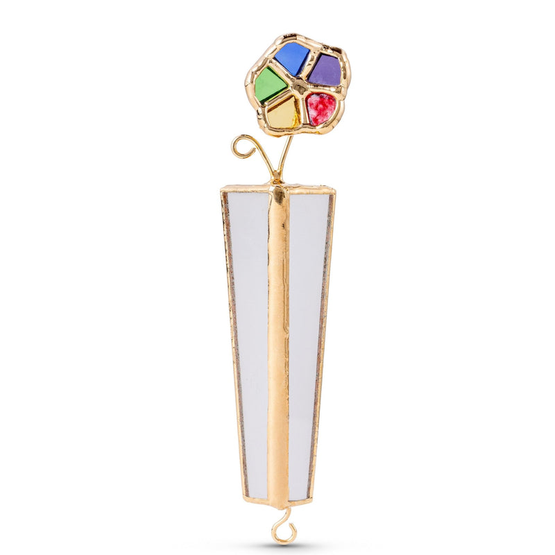 Israel Museum - Rainbow Flower Mezuzah by Israel Museum - ModernTribe