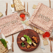 Rite Lite Seder Plates Rare Acacia Wood Seder Plate with Etched Design