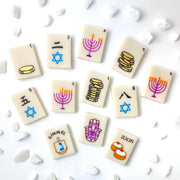 Marzipops Food Hanukkah Mahjong Tiles