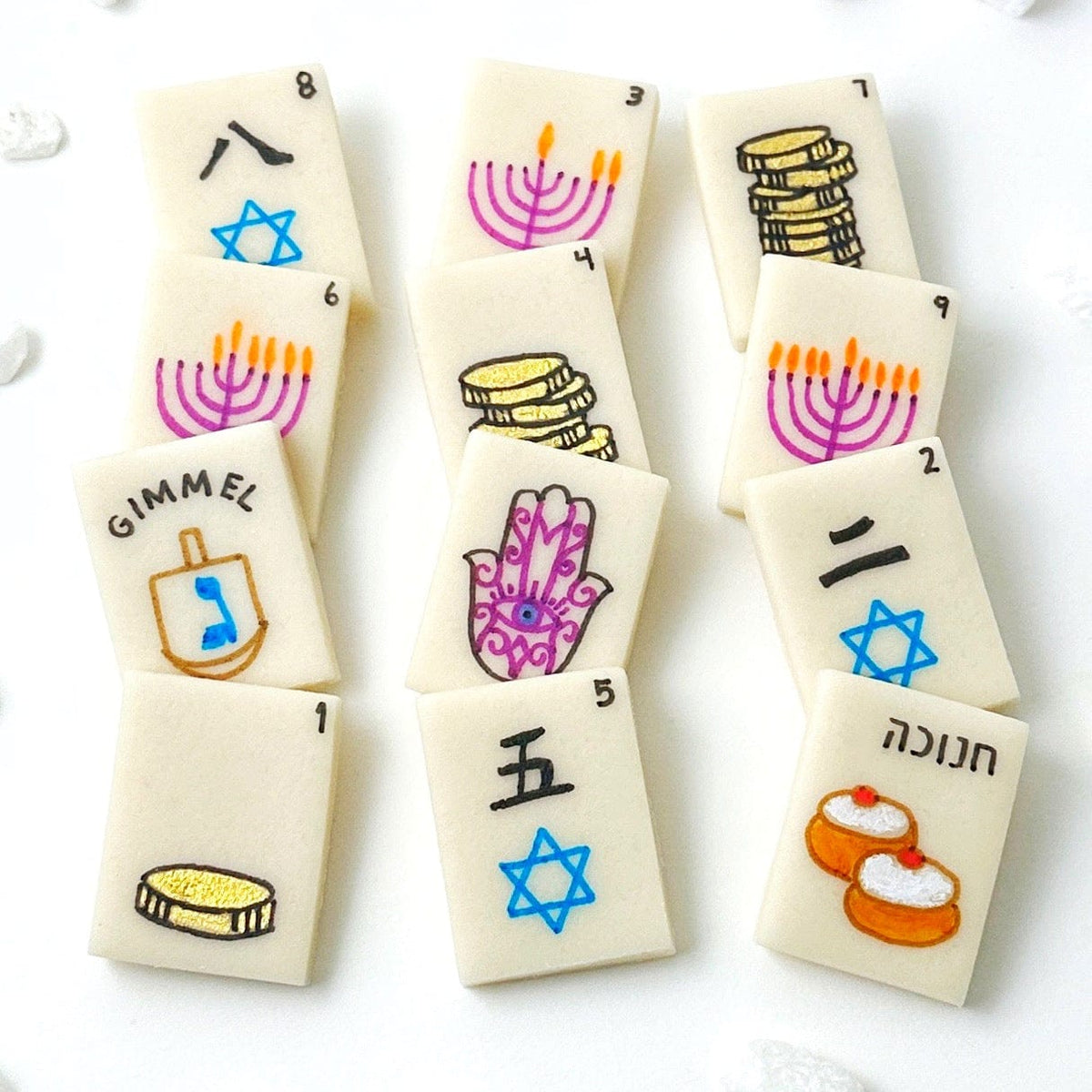 Marzipops - Hanukkah Mah Jongg Marzipan Tiles - ModernTribe