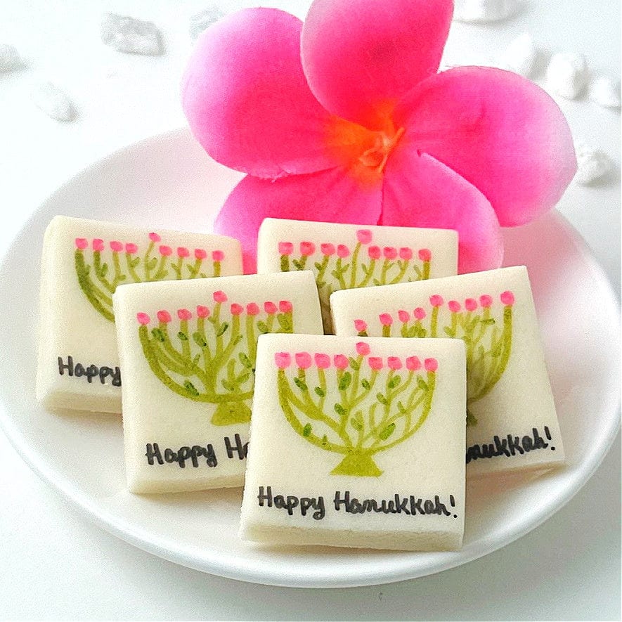 Marzipops - Hanukkah Menorah Marzipan Placecards - ModernTribe