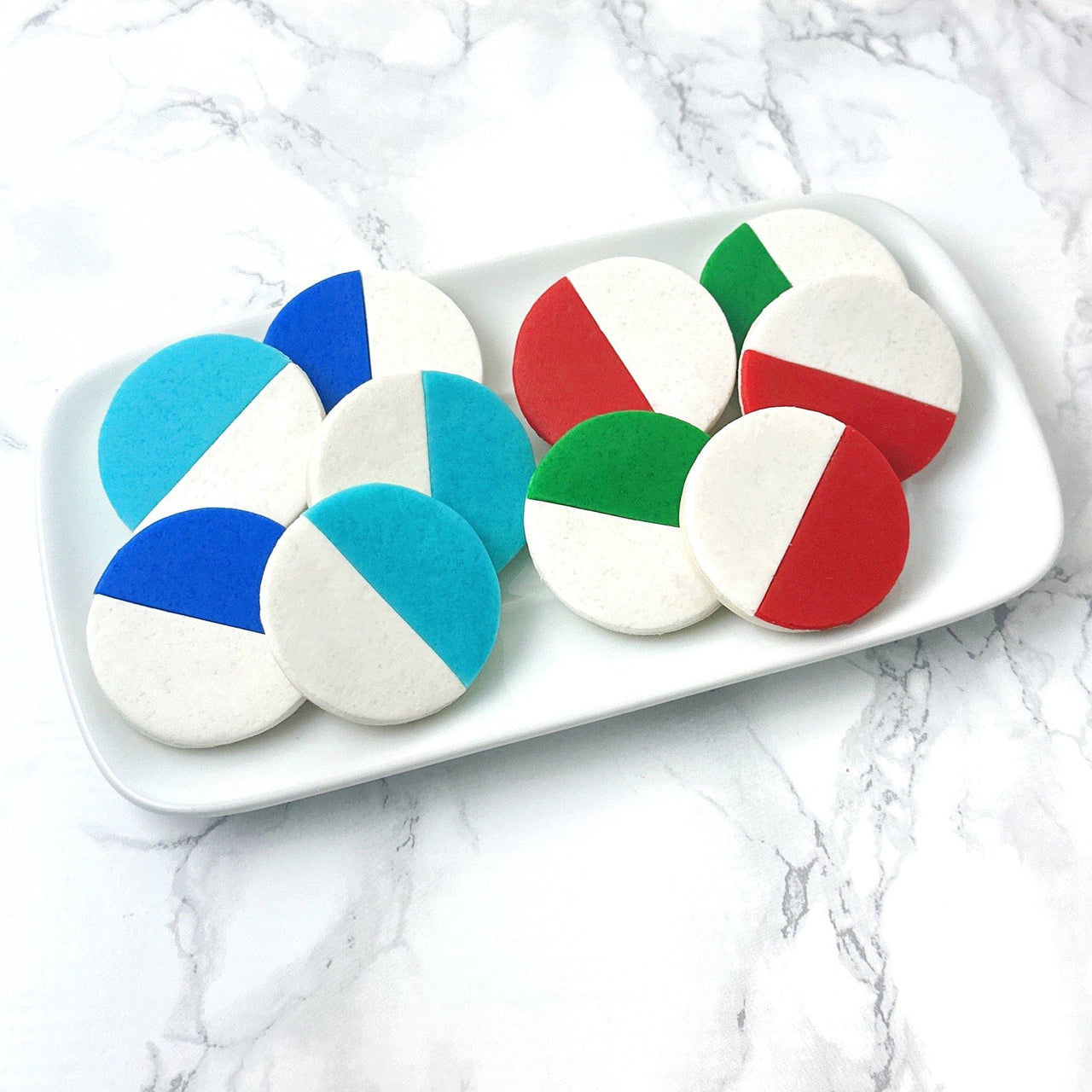 Marzipops - Chrismukkah Black and White Marzipan Cookies - ModernTribe
