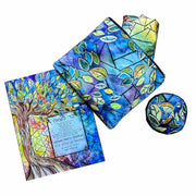 Anna Abramzon Studio - Stained Glass Tree of Life Painted Tallit 1 - ModernTribe