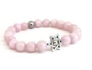 My Tribe by Sea Ranch Jewelry Bracelets 7" Star of David Rose Quartz Beaded Bracelet