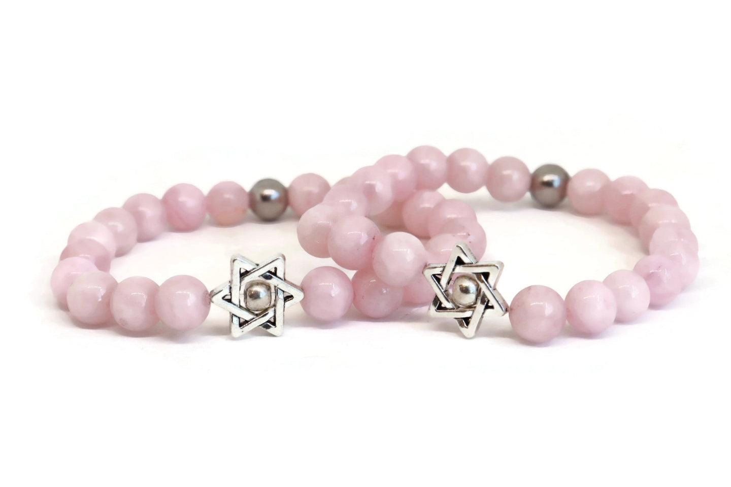 My Tribe by Sea Ranch Jewelry - Rose Quartz Star of David Beaded Bracelet - ModernTribe