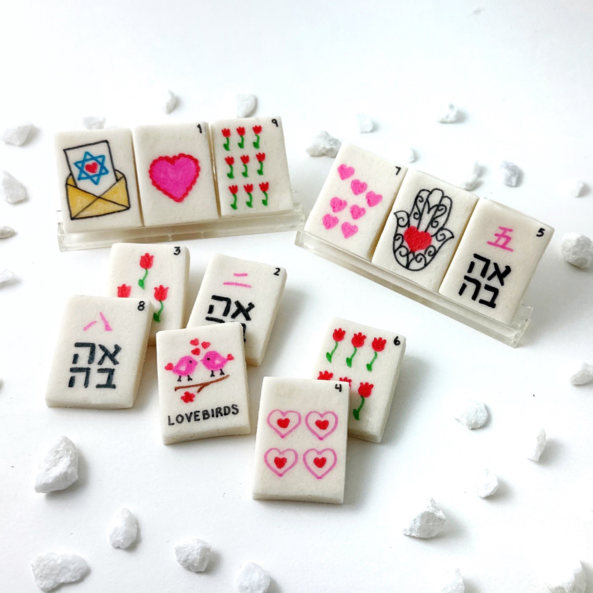Marzipops - Valentine's Day and Tu B'av Mah Jongg Marzipan Tiles - ModernTribe