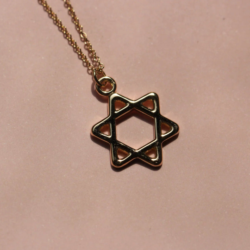 HOTCROWN - Nova Star of David Necklace - 14k Yellow, Rose or White Gold - ModernTribe