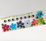 Shevi B Glass Creations - Floral Fused Glass Menorah - ModernTribe