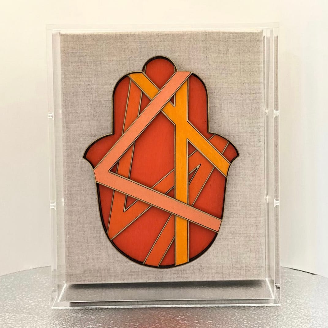 Hamsas by Regina - Framed Ombre Hamsa - Choice of Solid Colors - ModernTribe