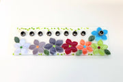 Shevi B Glass Creations - Floral Fused Glass Menorah - ModernTribe