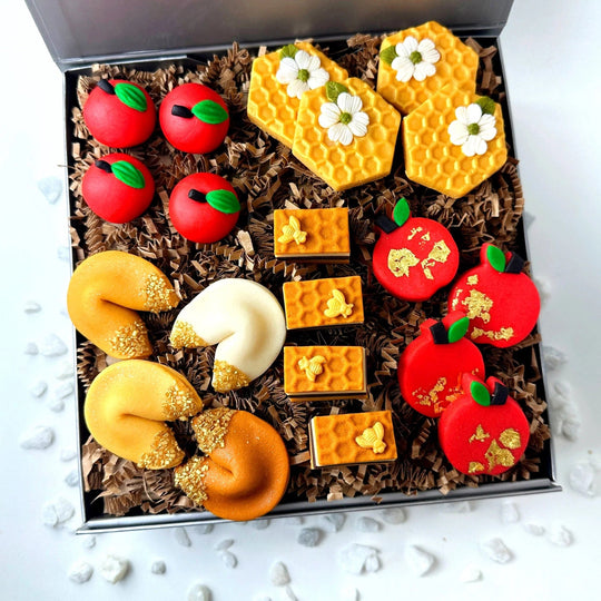 Marzipan Rosh Hashanah Elegant Gift Basket