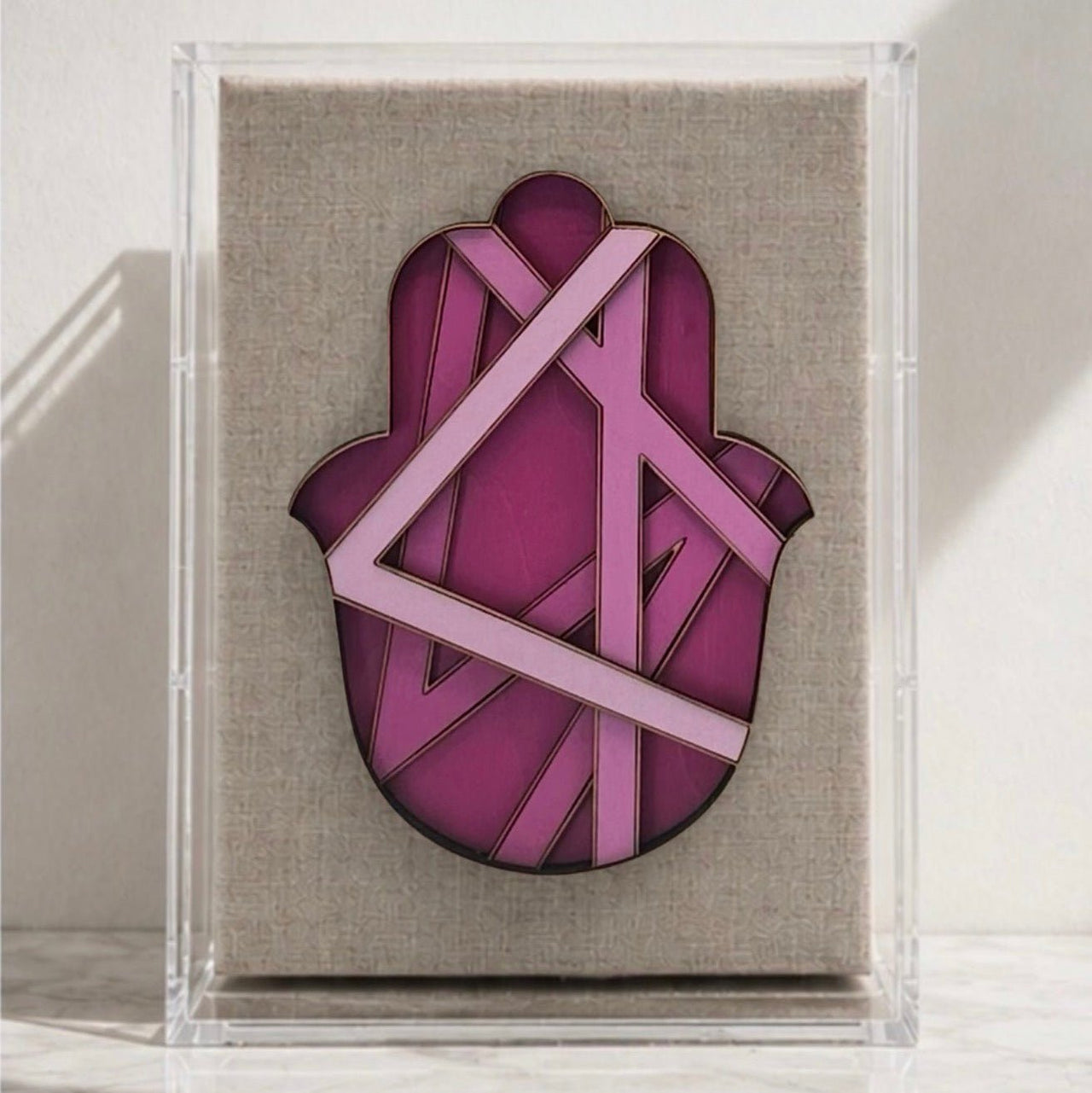 Hamsas by Regina - Framed Ombre Hamsa - Choice of Solid Colors - ModernTribe