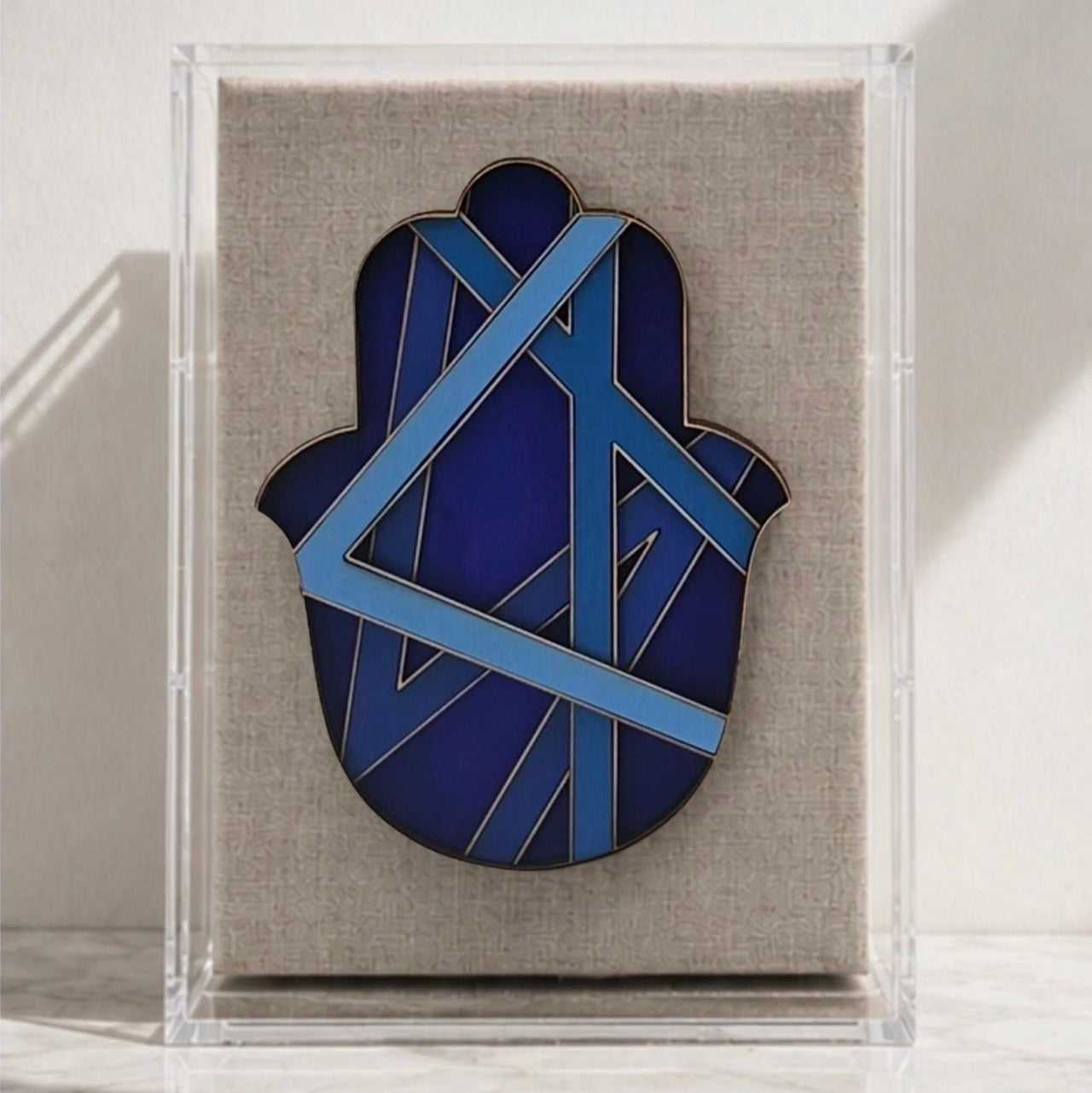 Hamsas by Regina - Framed Ombre Hamsa - Choice of Solid Colors - ModernTribe