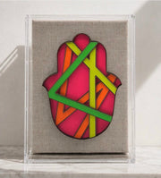 Hamsas by Regina - Framed Ombre Hamsa - Choice of Neon Colors - ModernTribe