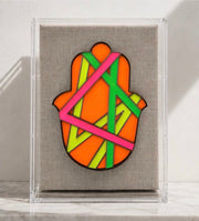 Hamsas by Regina - Framed Ombre Hamsa - Choice of Neon Colors - ModernTribe