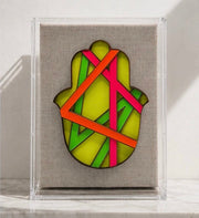 Hamsas by Regina - Framed Ombre Hamsa - Choice of Neon Colors - ModernTribe