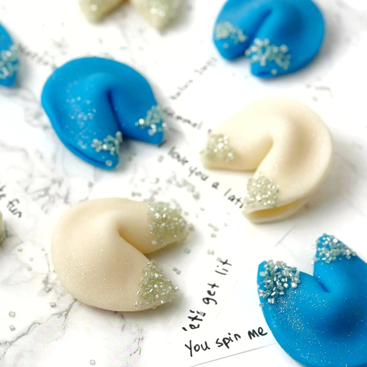 Marzipops - Hanukkah Sparkly Marzipan Fortune Cookies - ModernTribe