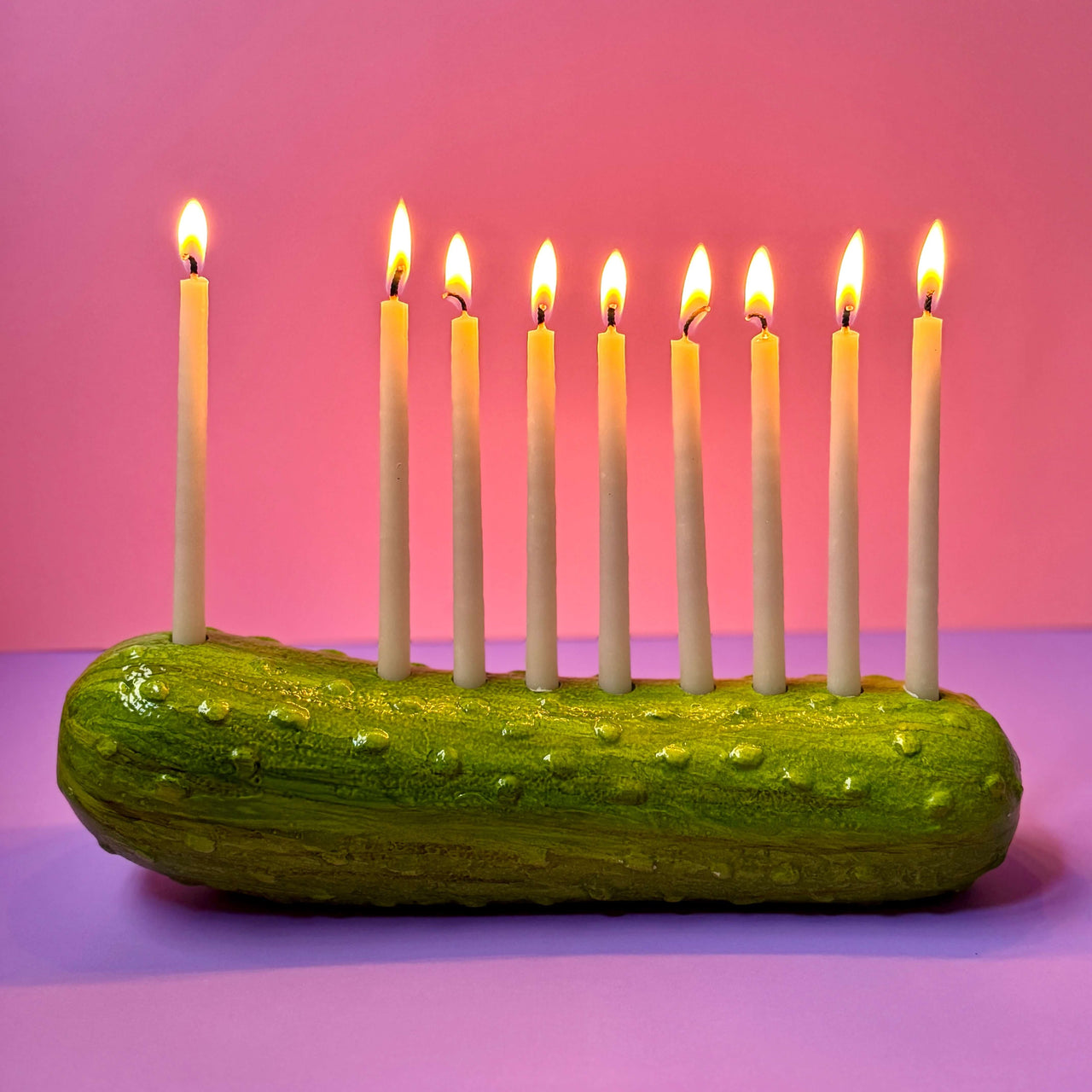 Amy Kritzer Becker Menorahs Handmade Pickle Menorah
