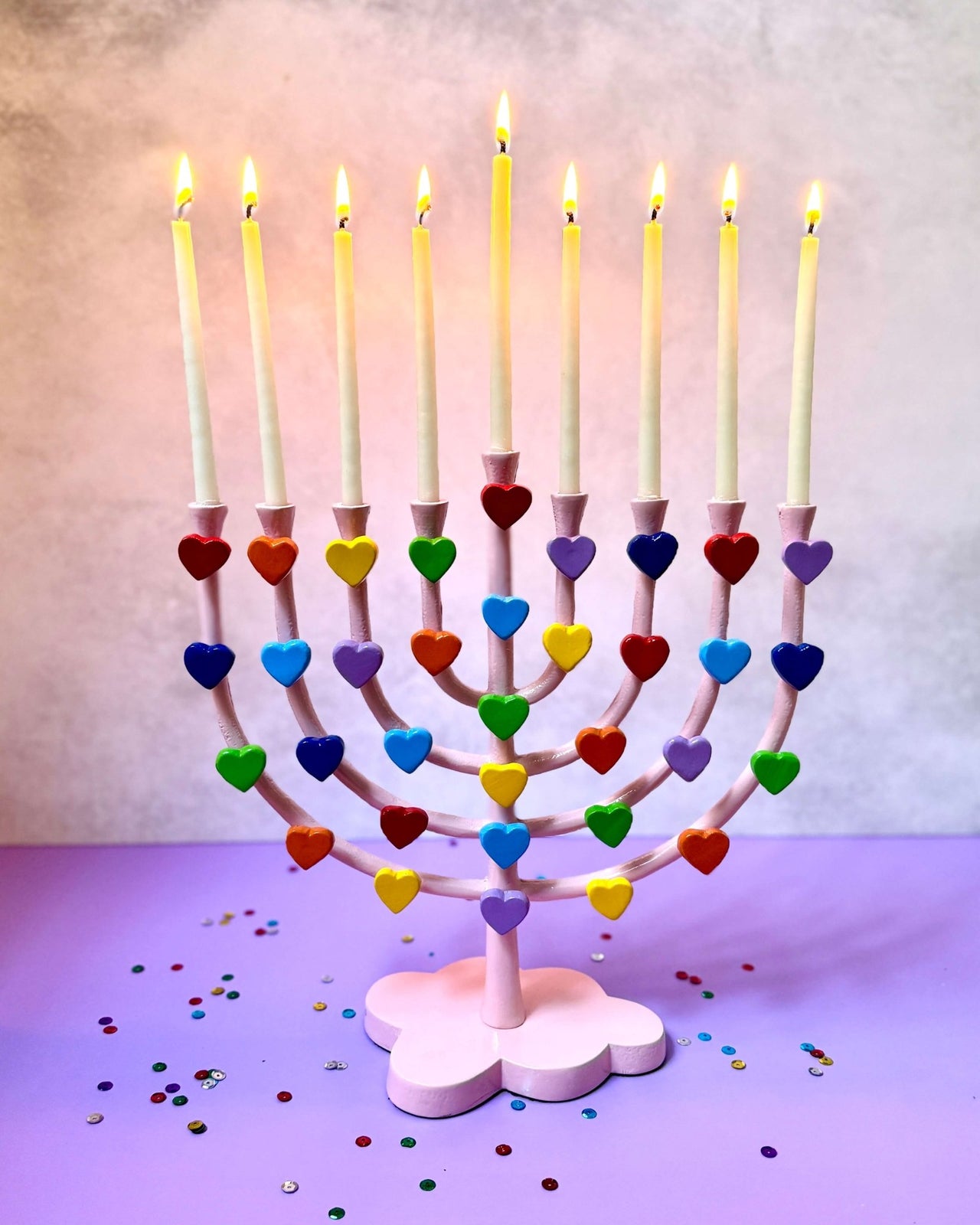 Amy Kritzer Becker - Rainbow Dream Menorah - ModernTribe