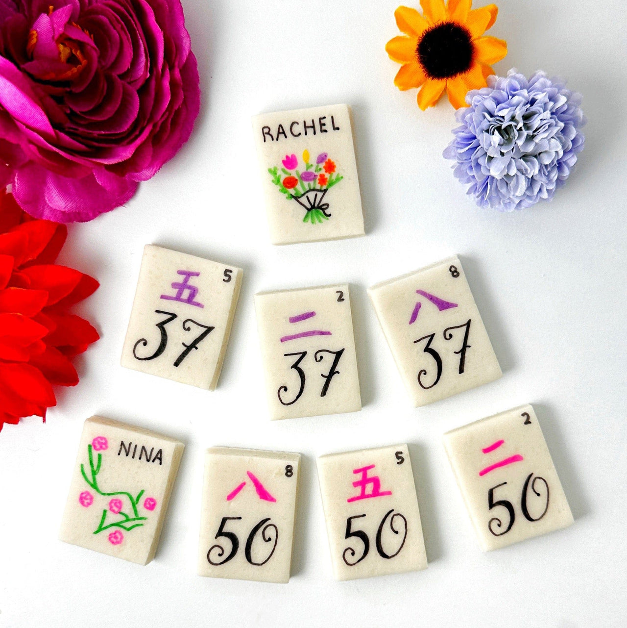 Marzipops - Personalized Birthday Mahjong Marzipan Tiles - Choice of Queen or Spring Collection - ModernTribe
