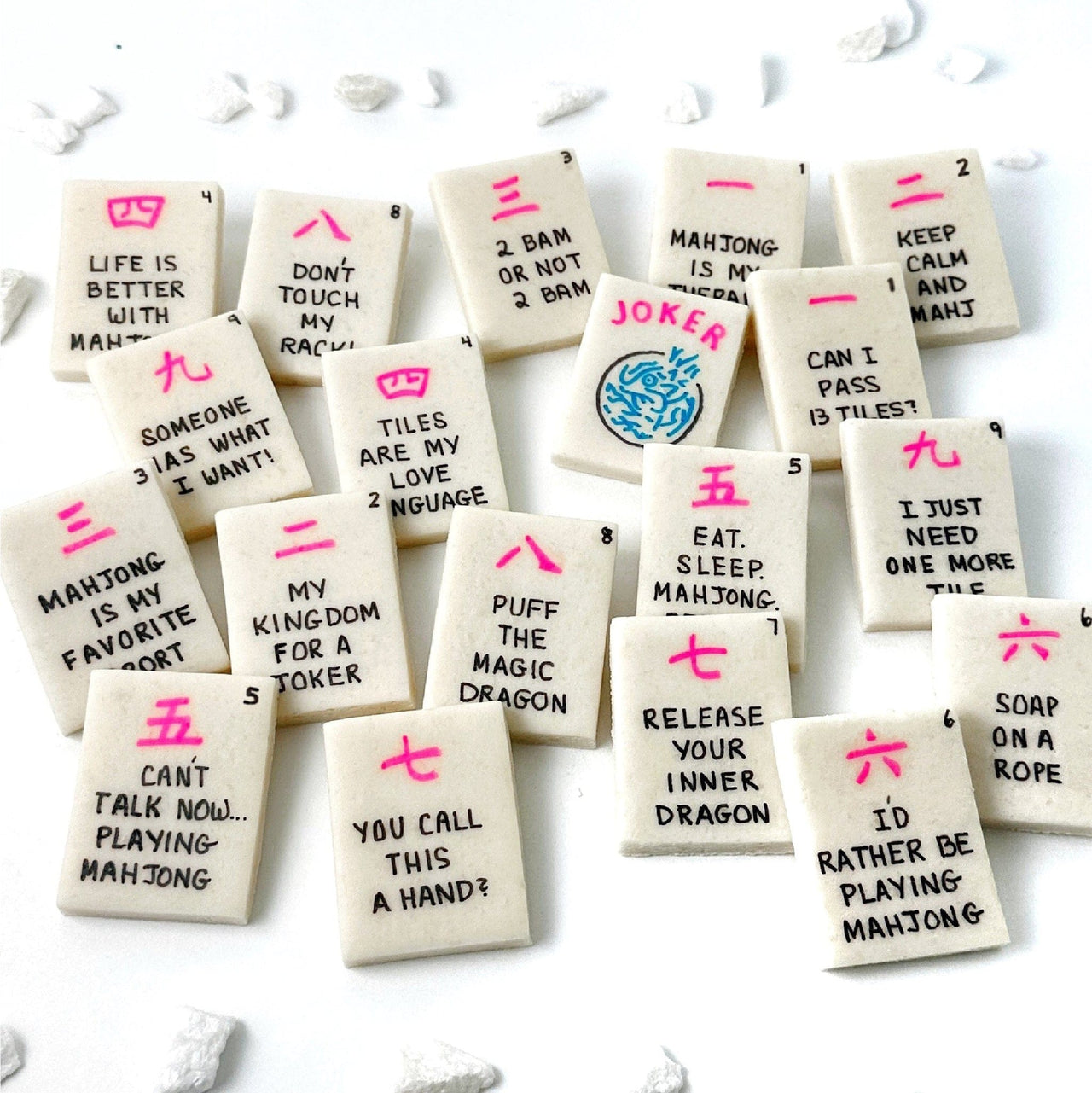 Marzipops - Punny Marzipan Mahjong Tiles - Curated or Custom - ModernTribe
