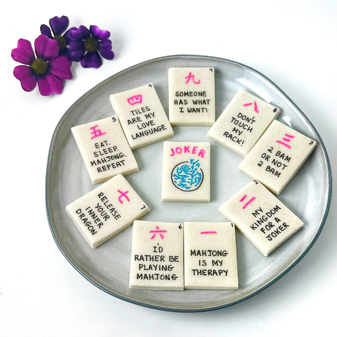 Marzipops - Punny Marzipan Mahjong Tiles - Curated or Custom - ModernTribe