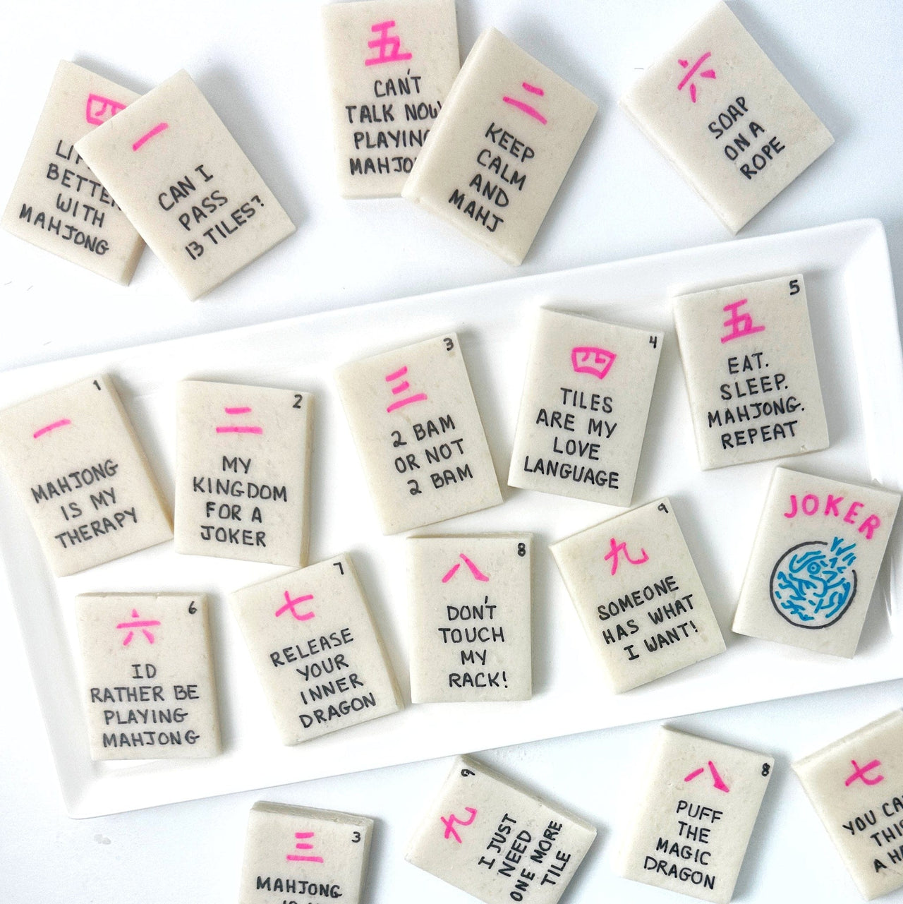 Marzipops - Punny Marzipan Mahjong Tiles - Curated or Custom - ModernTribe