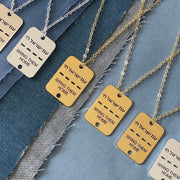 Miriam Merenfeld Jewelry Necklaces Bring Them Home Tag Necklace - (Sterling Silver or Gold-Plated) 100% of Profits Donated