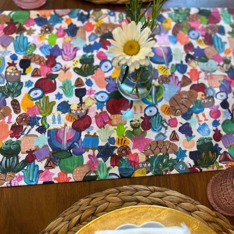Arielle Zorger Designs - All the Jewish Holidays Table Runner - ModernTribe