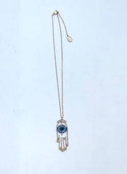 Ariana Ost Necklaces Healing Crystal Hamsa Necklace