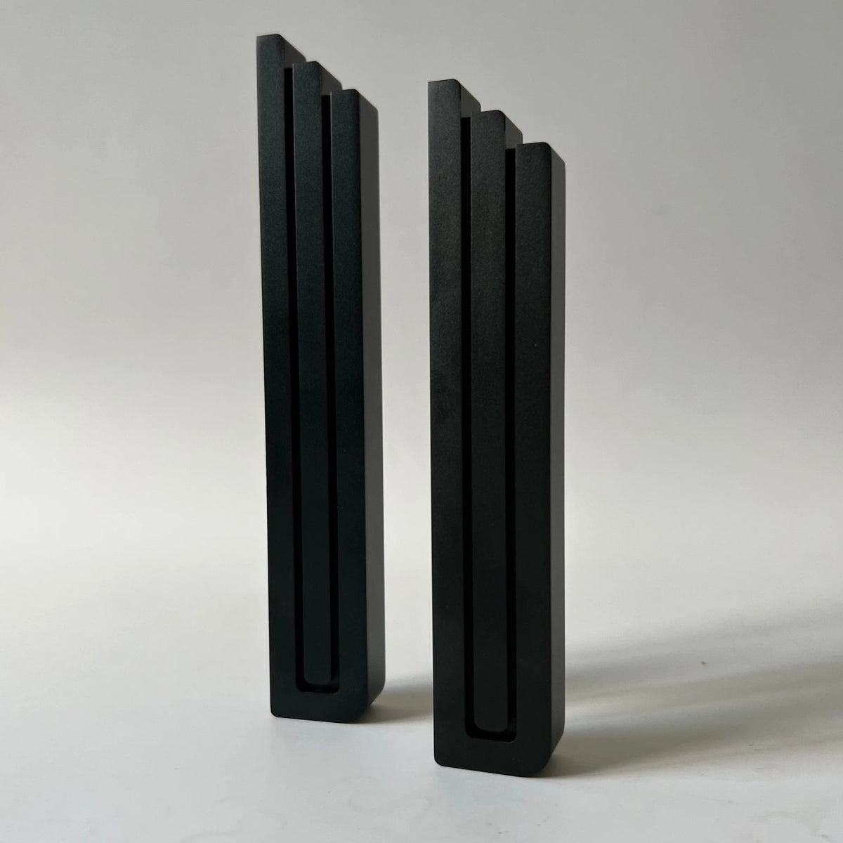 Modern David Mezuzah - Black