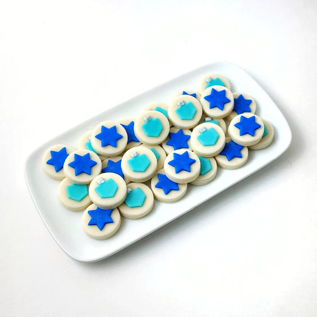 Marzipops Food Hanukkah Dreidel and Star Marzipan Candy Bites