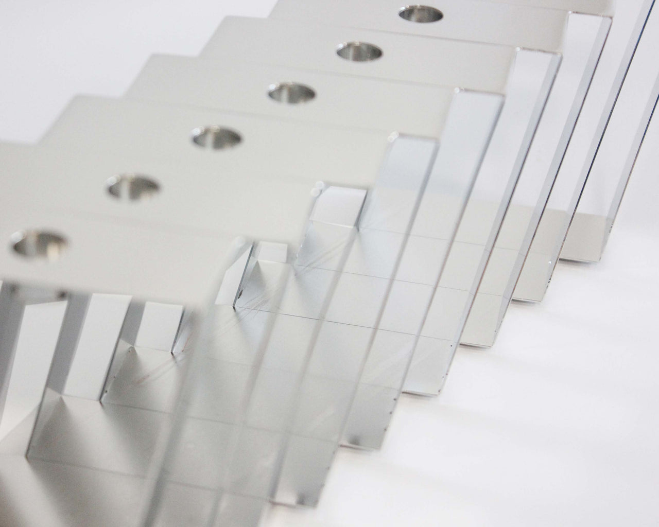 Mickala Design - Modern Silver Coated Menorah - Oil or Wax Candles - ModernTribe