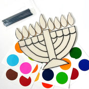 Marzipops Food Paint-Your-Own Marzipan Hanukkah Menorah