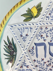 Liz Lauter - Seven Species Handmade Seder Plate by Liz Lauter - ModernTribe
