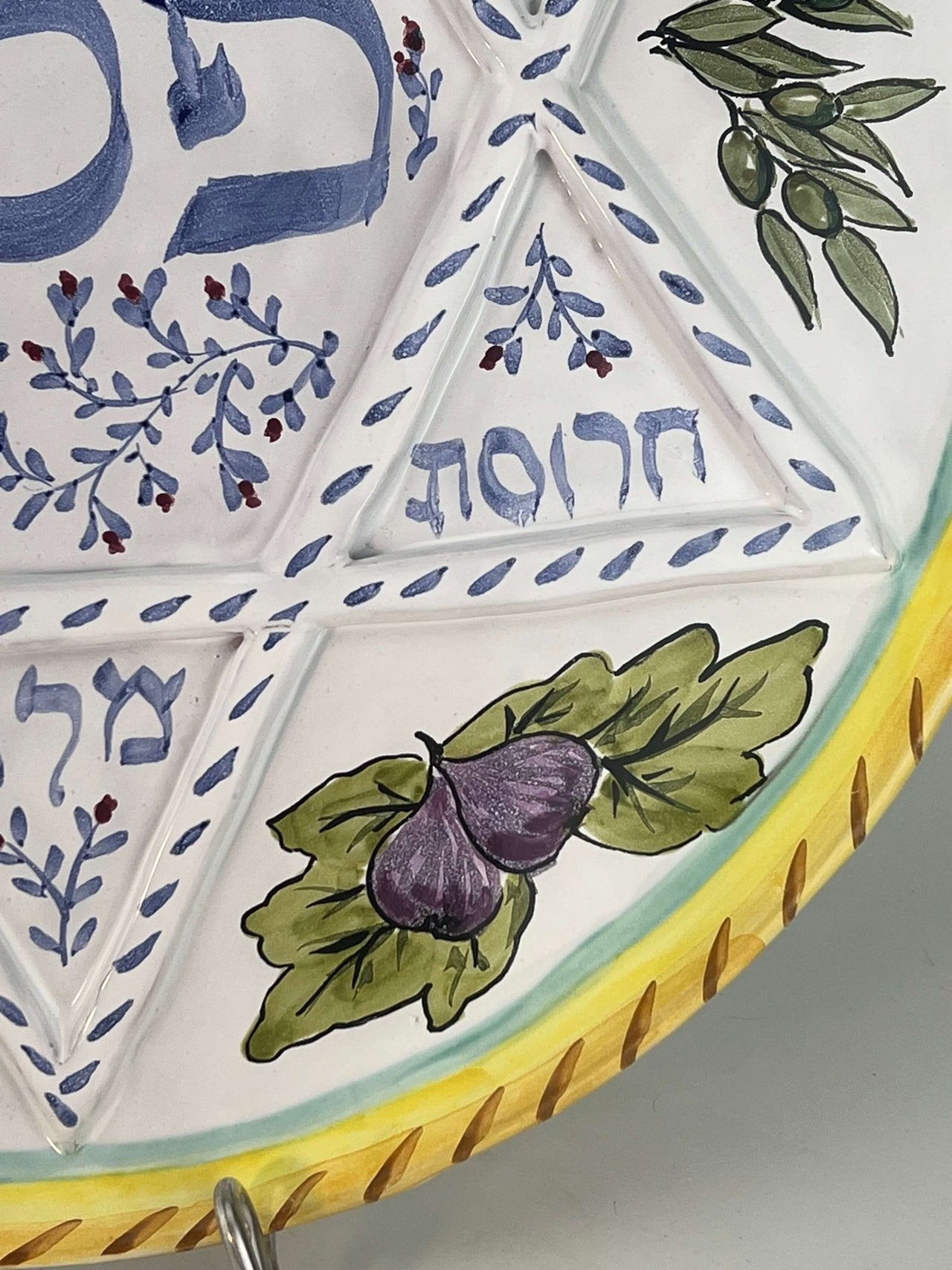 Liz Lauter - Seven Species Handmade Seder Plate by Liz Lauter - ModernTribe