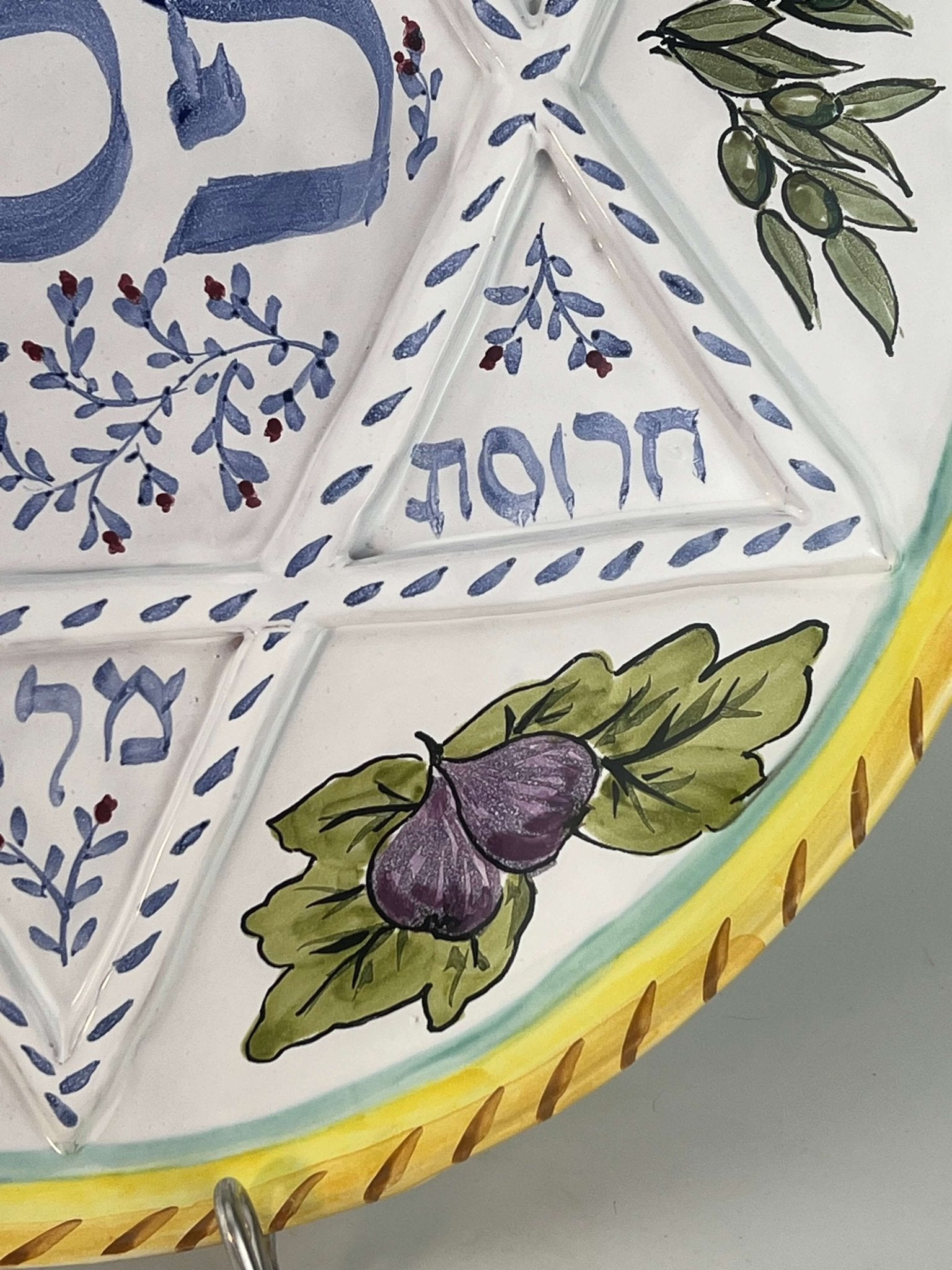 Liz Lauter - Seven Species Handmade Seder Plate by Liz Lauter - ModernTribe