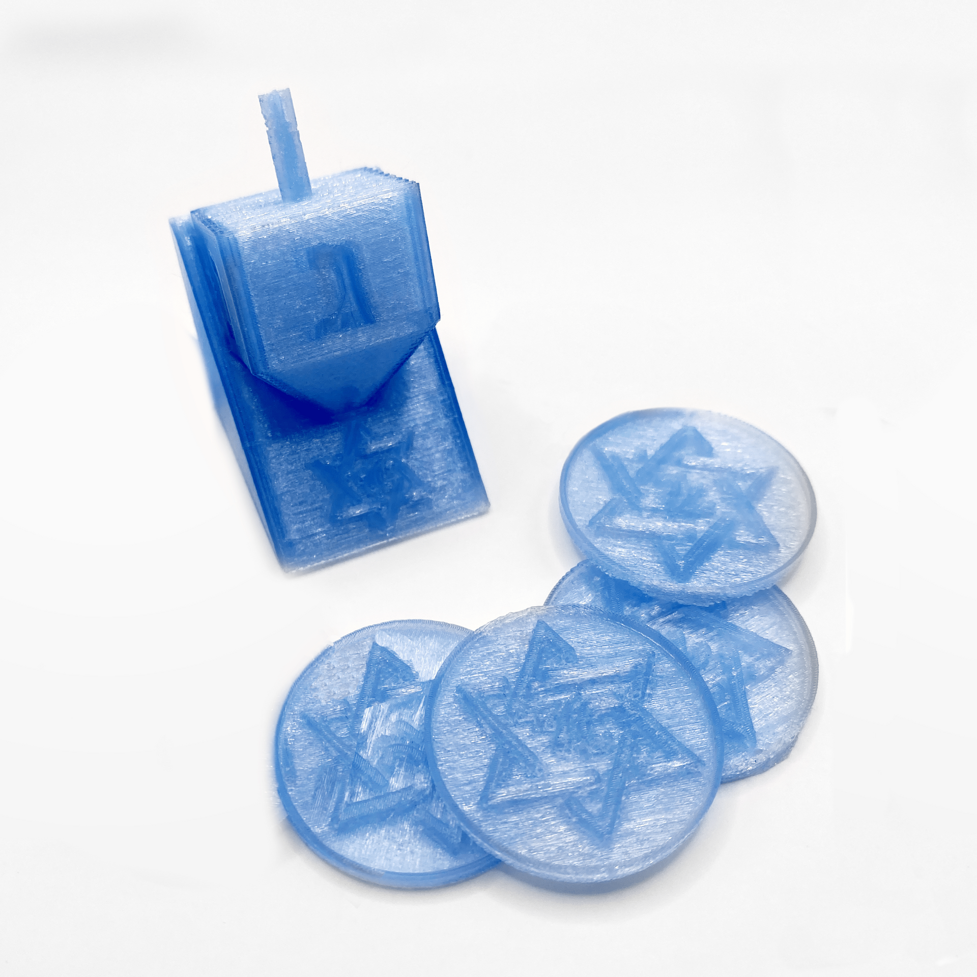 Tikkun HaYam Dreidels Recycled Water Bottle Dreidel Gift Box