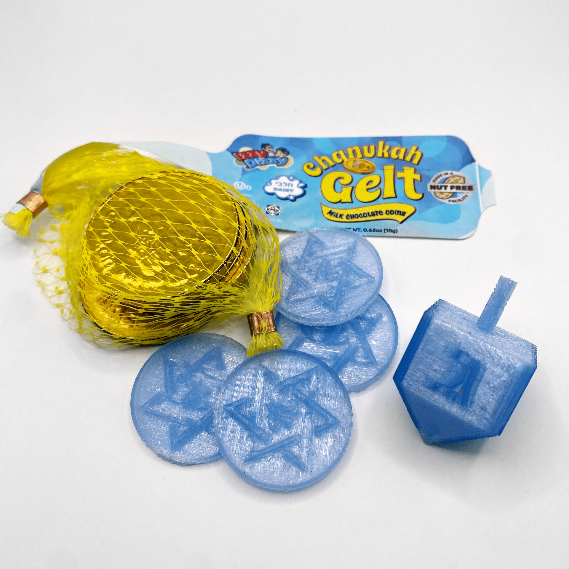 Tikkun HaYam Dreidels Recycled Water Bottle Dreidel Gift Box