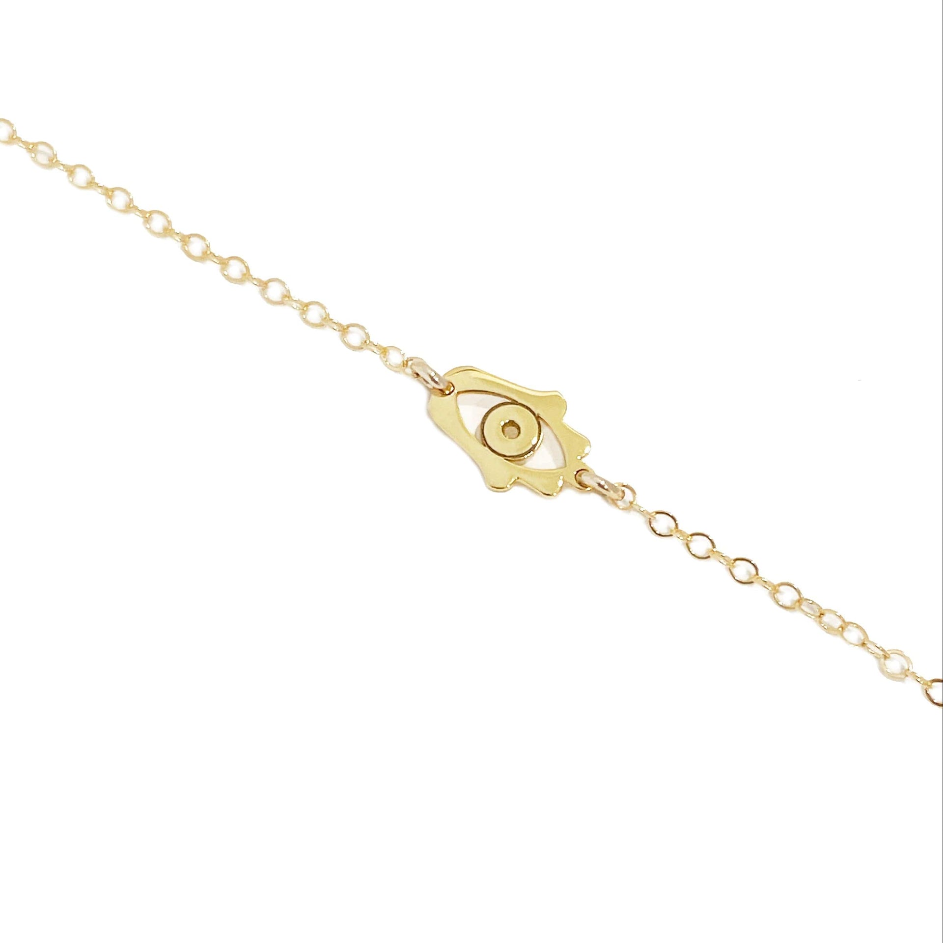 Miriam Merenfeld Jewelry Necklaces Hamsa / Gold-Plated / 15" Star of David, Hamsa or Evil Eye Charm Necklace by Miriam Merenfeld - (Sterling Silver, Two-Tone or Gold-Plated)