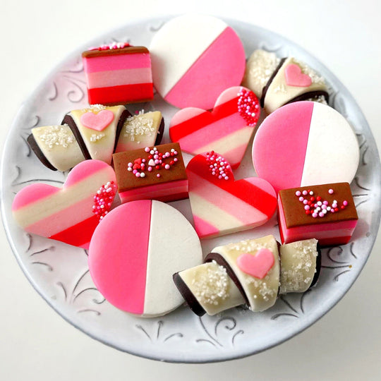 Valentine's Day Marzipan Cookie Collection