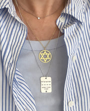 Miriam Merenfeld Jewelry Necklaces Bring Them Home Tag Necklace - (Sterling Silver or Gold-Plated) 100% of Profits Donated