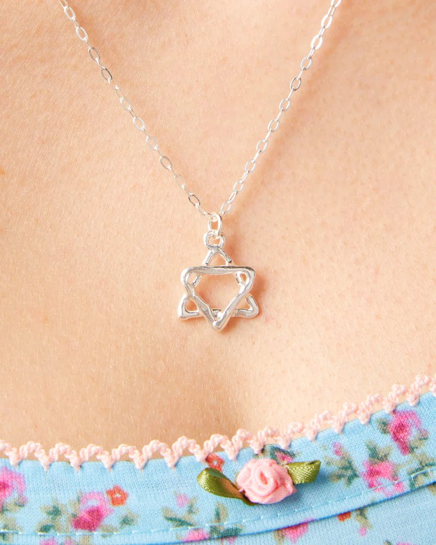 Susan Alexandra - Star of David Prayer Necklace by Susan Alexandra - Sterling Silver - ModernTribe