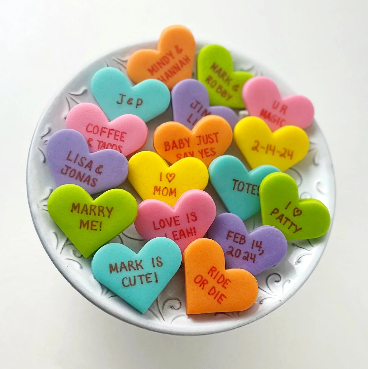Marzipops - Custom Marzipan Conversation Hearts - ModernTribe