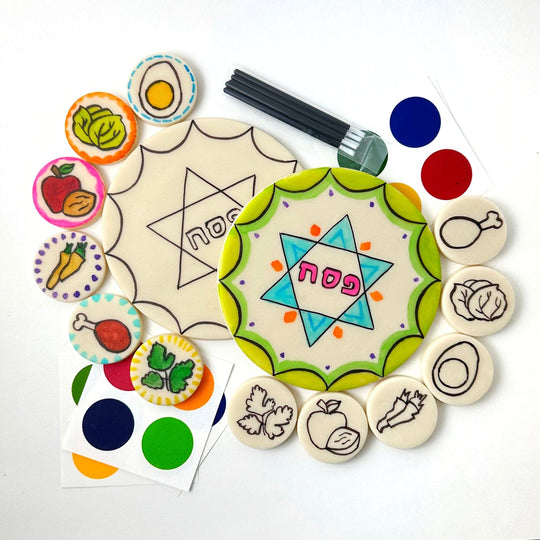 Paint-Your-Own Marzipan Seder Plate