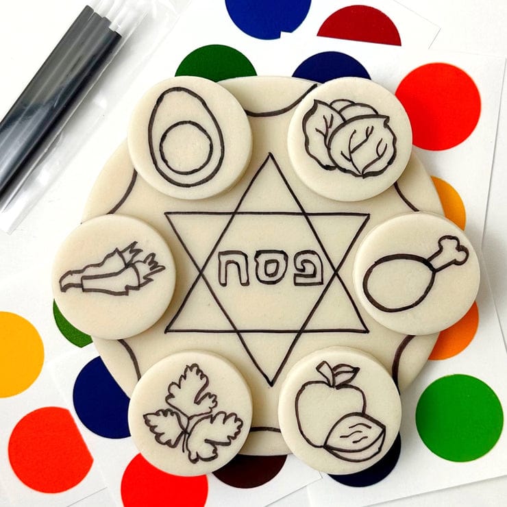 Marzipops - Paint - Your - Own Marzipan Seder Plate - ModernTribe