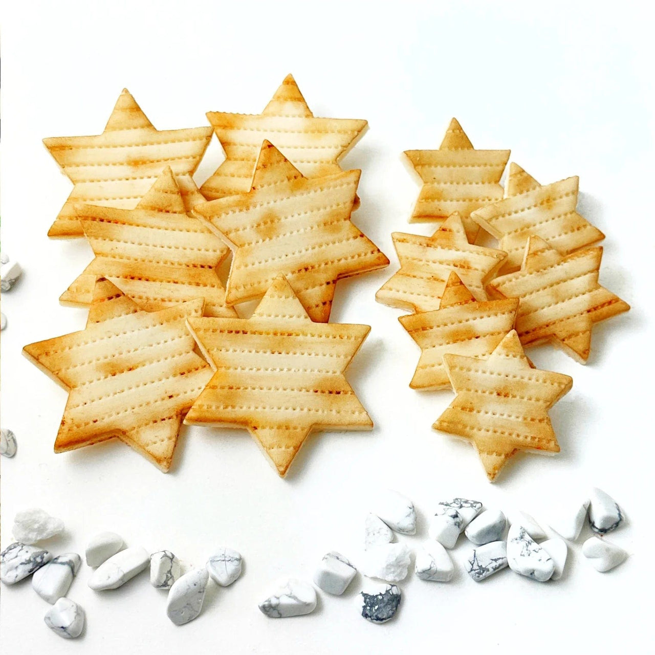 Marzipops - Marzipan Star of David Matzah Tiles - ModernTribe