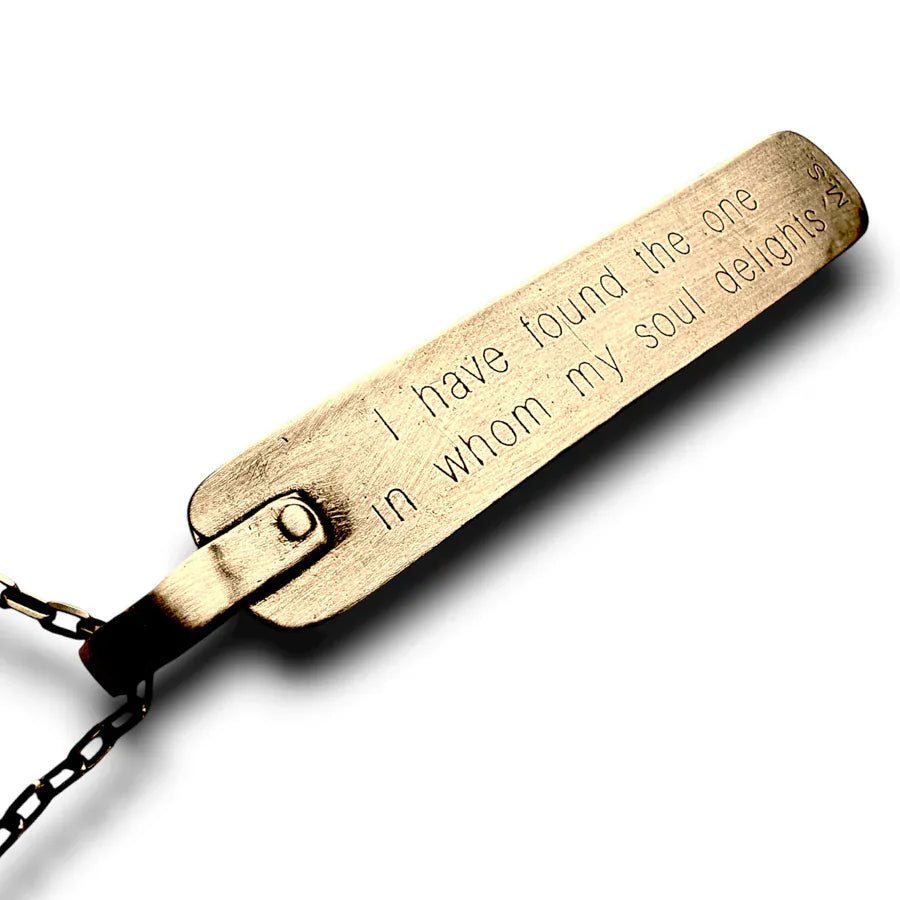 Marla Studio - I Have Found the One in Whom My Soul Delights Necklace By Marla Studio - Bronze - ModernTribe